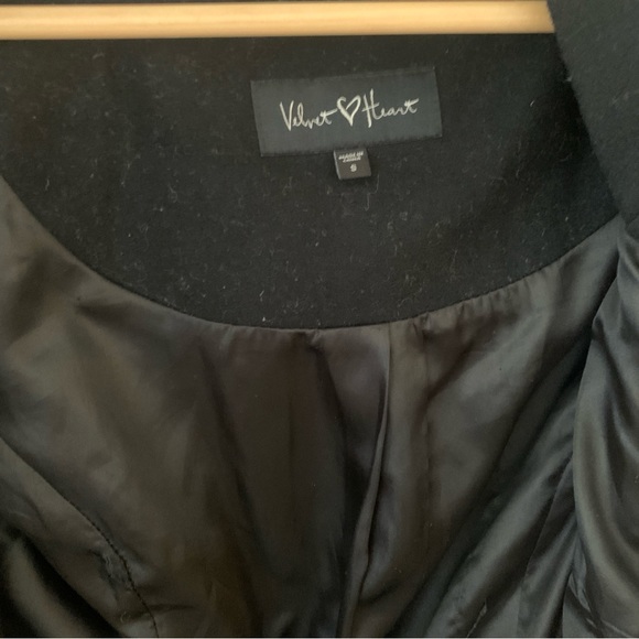 Velvet Heart black wool coat - Picture 7 of 10
